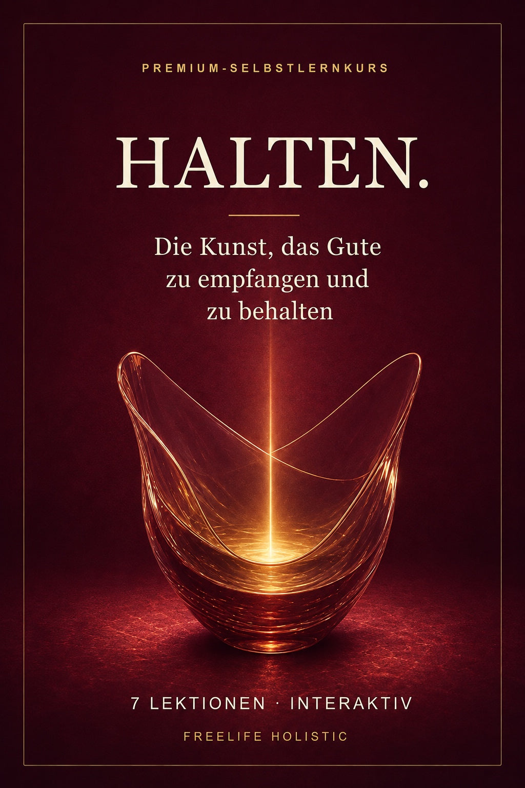 HALTEN. – Die Kunst, das Gute zu empfangen und zu behalten