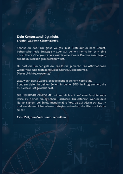 DIE NEURO-REICH-FORMEL: Der Körper-Code deiner finanziellen Freiheit – Buchcover
