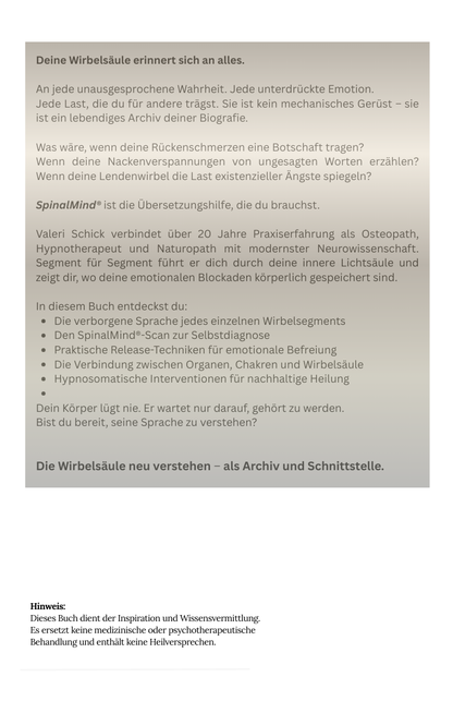 SpinalMind® - Das Buch – Buchcover
