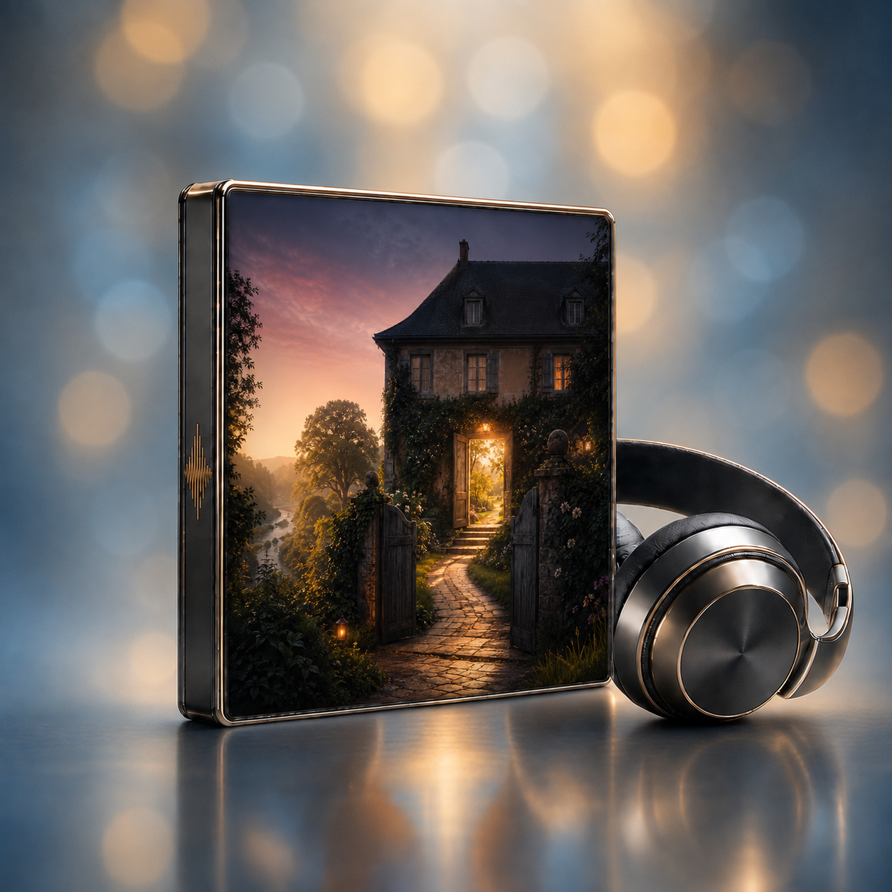 Das Haus deiner Geschichte: Verkaufsbild der Audio-Hypnose im FreeLife-Design.