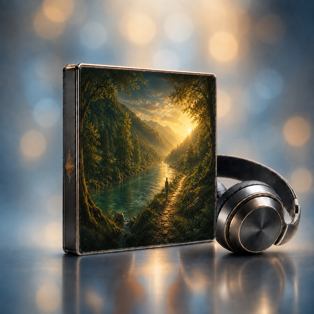 Geld darf fließen: Verkaufsbild der Audio-Hypnose im FreeLife-Design.