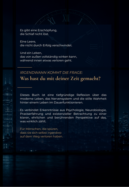 Deine Zeit – Buchrückseite