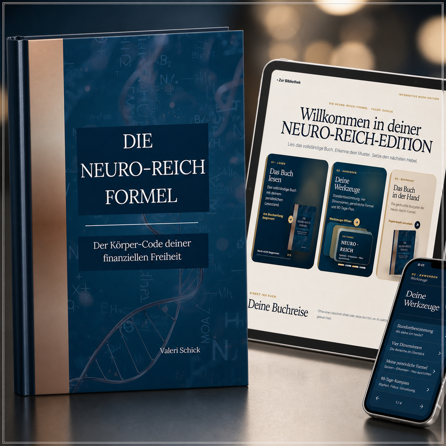 Die Neuro-Reich-Formel – Interaktive Sonderedition mit Buchcover und digitaler Anwendung auf Tablet und Smartphone