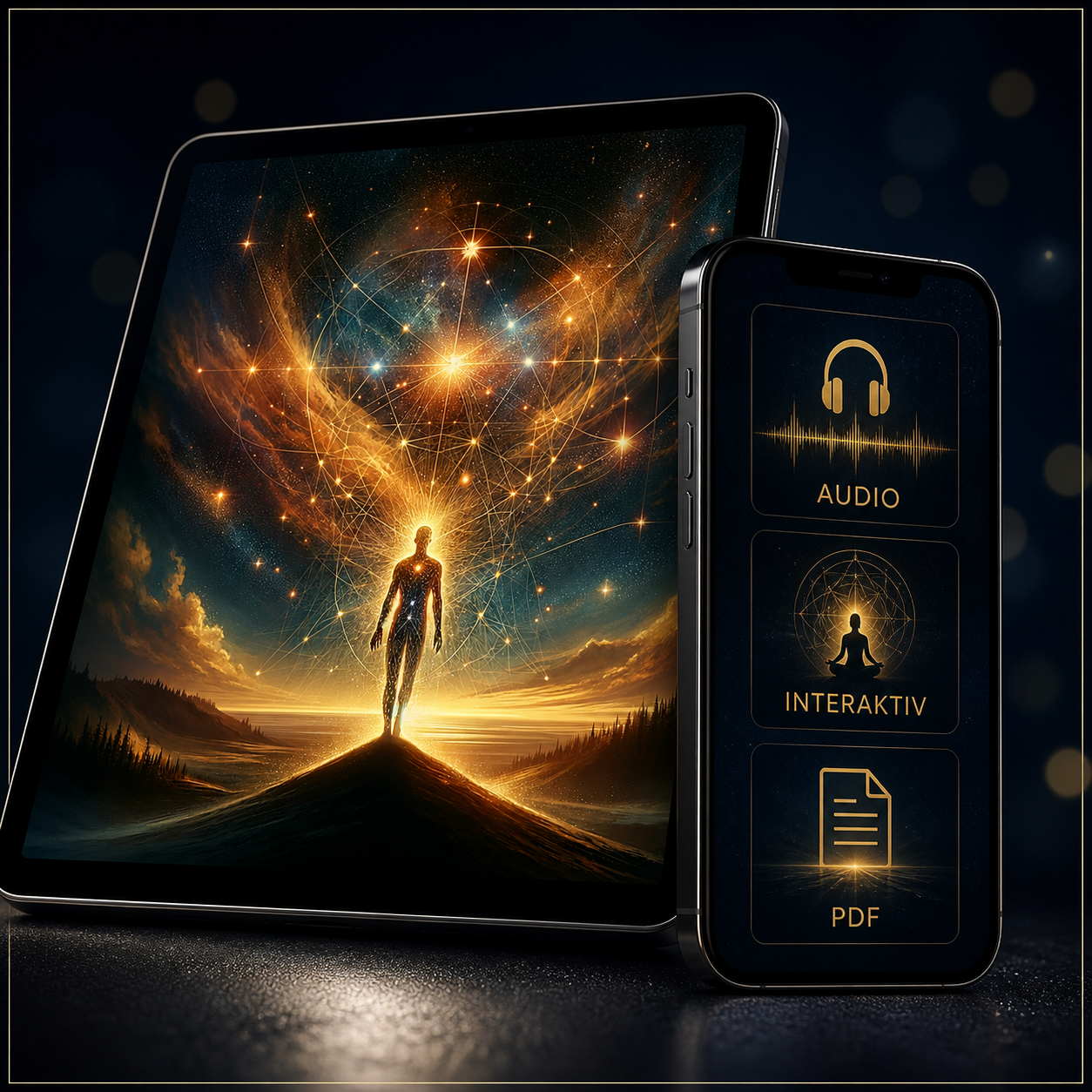 Audio, Interaktivbereich und PDF-Material der Digital-Edition