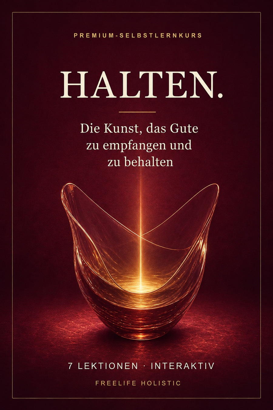 HALTEN. – Die Kunst, das Gute zu empfangen und zu behalten