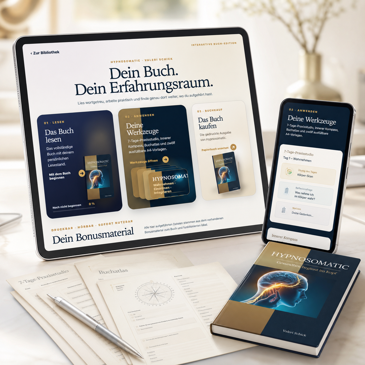 Interaktive Sonderedition Hypnosomatic mit Reader, Praxisstudio und Arbeitsmaterial