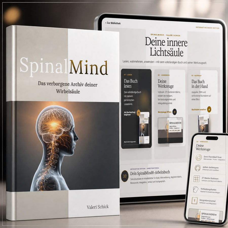 SpinalMind® – Interaktive Sonderedition mit Buchcover und digitaler Anwendung auf Tablet und Smartphone